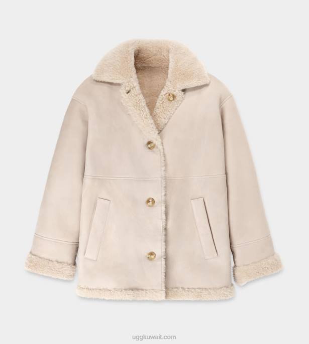 جاكيت شيرلنج بوجهين من فايدون رمل نحيف UGG 08HB2268