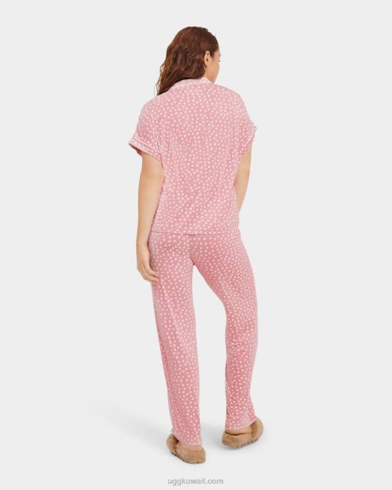 مجموعة الهدف الثاني قلوب من الطين الوردي نحيف UGG 08HB2270