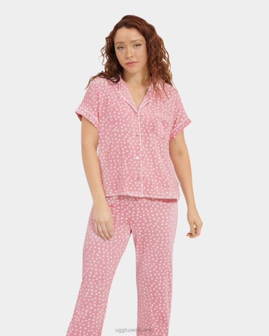 مجموعة الهدف الثاني قلوب من الطين الوردي نحيف UGG 08HB2270