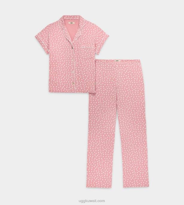 مجموعة الهدف الثاني قلوب من الطين الوردي نحيف UGG 08HB2270