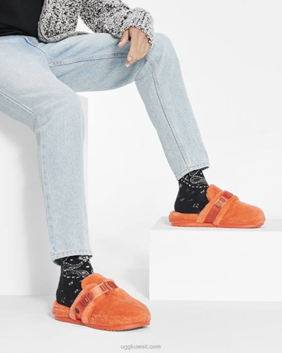 زغب عليه البرتقالي الخطر رجال UGG 08HB2322