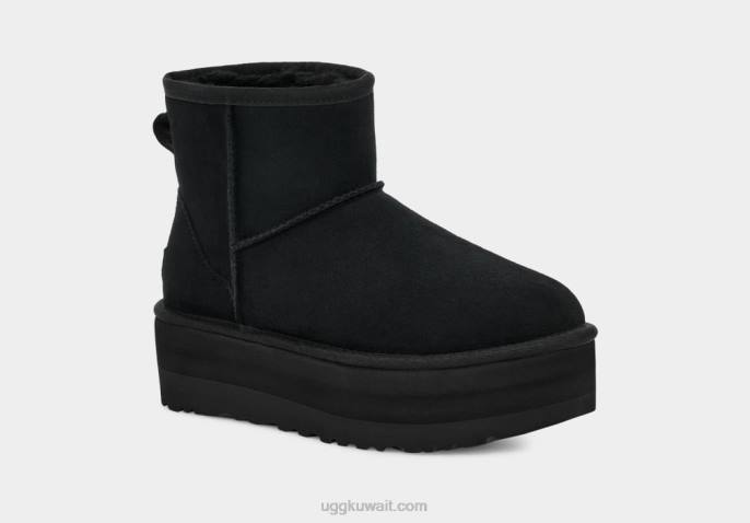 منصة صغيرة كلاسيكية أسود نحيف UGG 08HB347