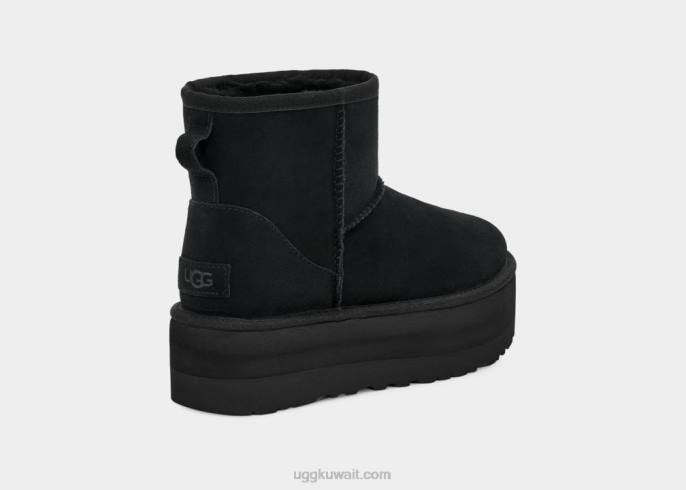 منصة صغيرة كلاسيكية أسود نحيف UGG 08HB347