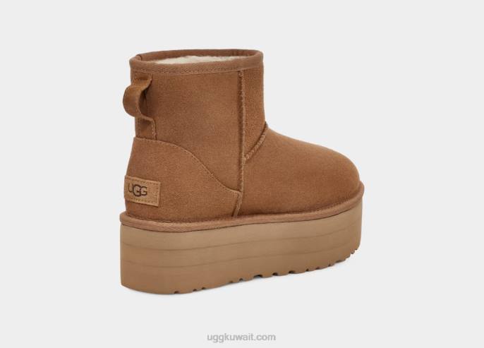 منصة صغيرة كلاسيكية كستناء نحيف UGG 08HB348