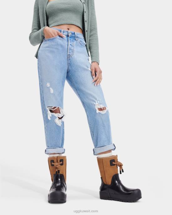 سحابة مطر من جلد الغزال كستناء نحيف UGG 08HB36