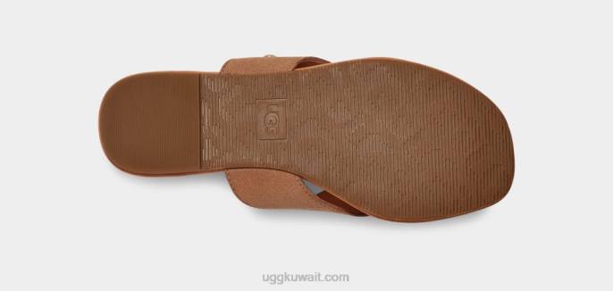 كاري فليب من جلد الغزال كستناء نحيف UGG 08HB3