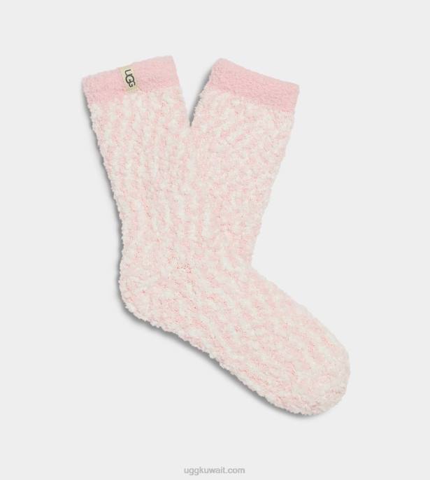 دافئ الشنيل جورب صدف وردي نحيف UGG 08HB4
