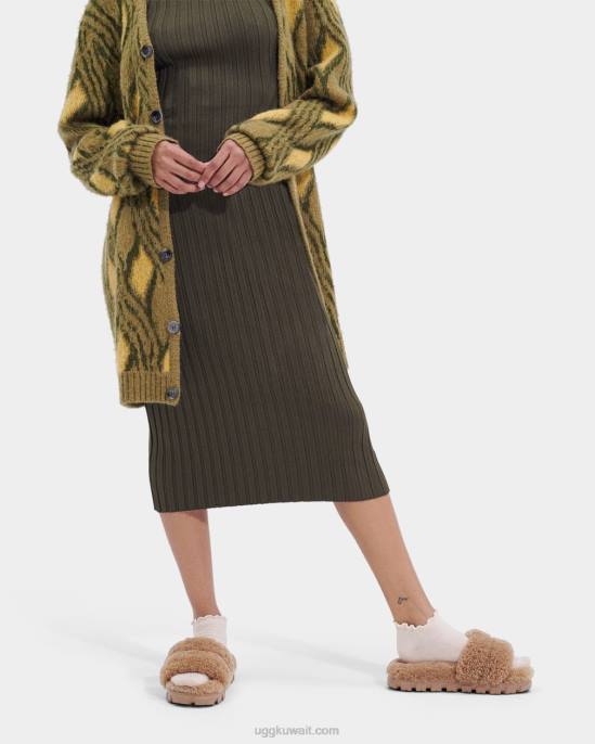 كوزيتا مجعد كستناء نحيف UGG 08HB433