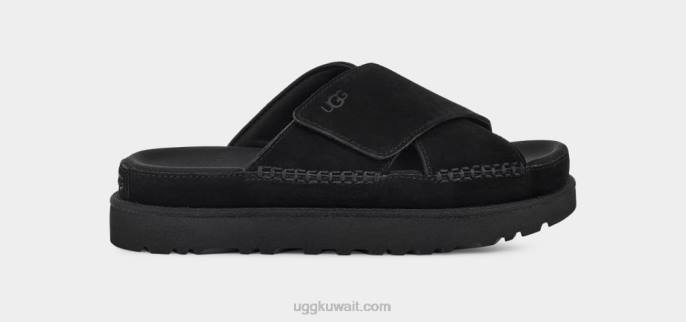 غولدن ستار عبر الشرائح أسود نحيف UGG 08HB439