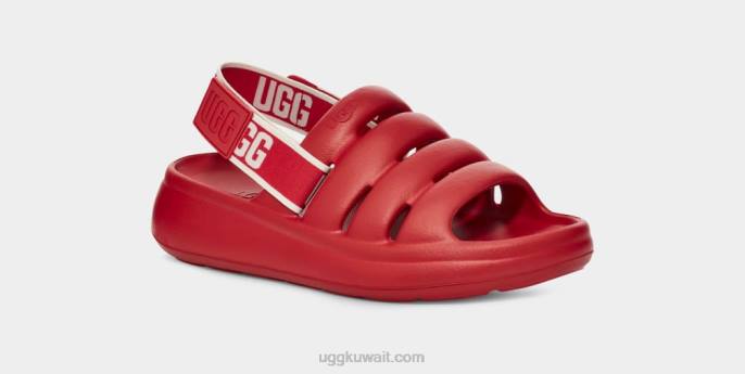 الرياضة نعم الشريحة السامبا الأحمر نحيف UGG 08HB444