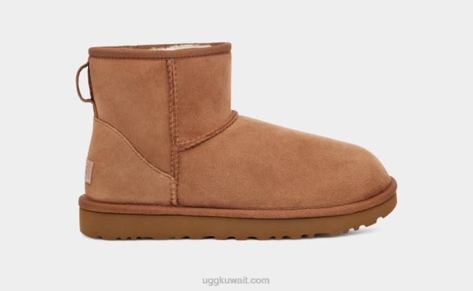 حذاء كلاسيك ميني الثاني كستناء نحيف UGG 08HB473