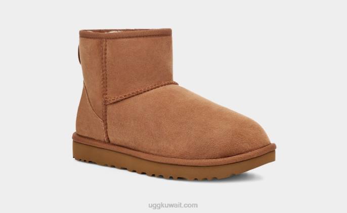 حذاء كلاسيك ميني الثاني كستناء نحيف UGG 08HB473
