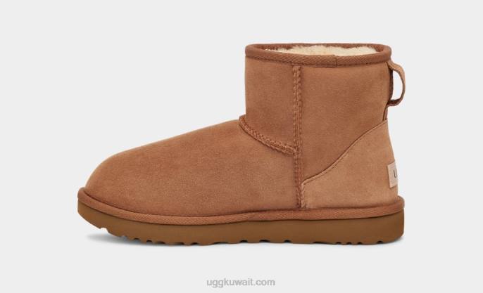 حذاء كلاسيك ميني الثاني كستناء نحيف UGG 08HB473