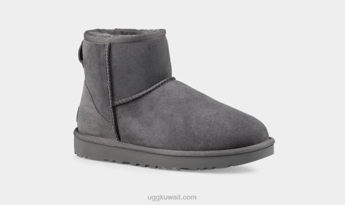 حذاء كلاسيك ميني الثاني رمادي نحيف UGG 08HB475