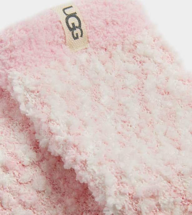 دافئ الشنيل جورب صدف وردي نحيف UGG 08HB4