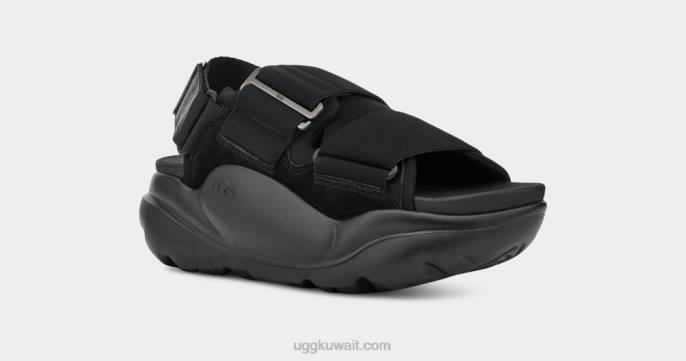 صندل من جلد الغزال لا ستريت أسود نحيف UGG 08HB510