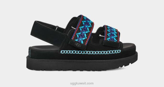 جديلة تراث جولدن ستار أسود نحيف UGG 08HB514