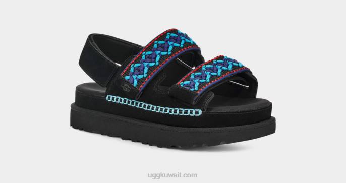 جديلة تراث جولدن ستار أسود نحيف UGG 08HB514