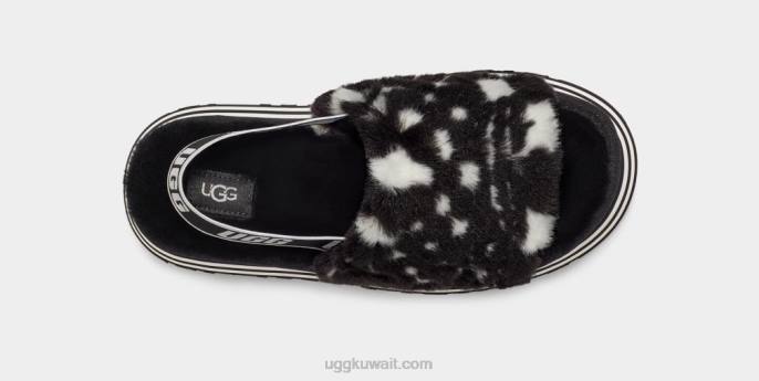 ديسكو يتحقق من الشريحة أسود / أبيض نحيف UGG 08HB51