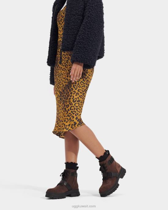 أشتون الدانتيل يصل الجلد المدبوغ أرز محترق نحيف UGG 08HB52