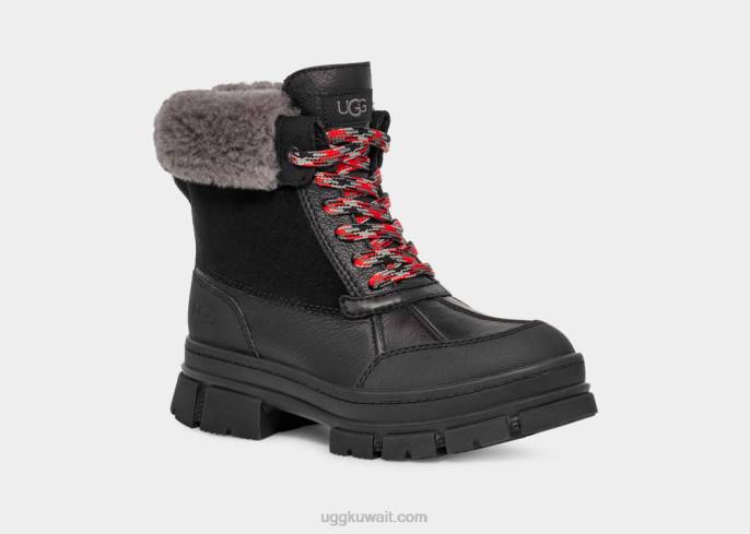 أشتون آدي أسود نحيف UGG 08HB549