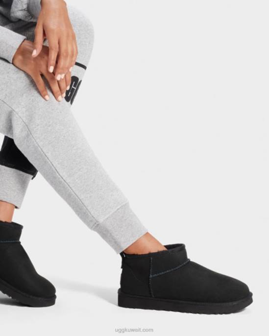 كلاسيك الترا ميني أسود نحيف UGG 08HB560