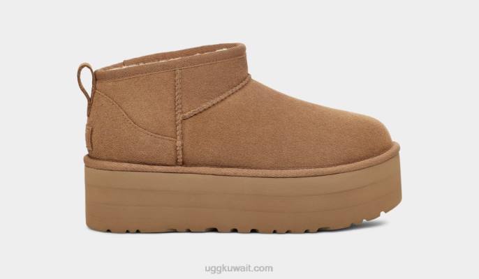 منصة كلاسيكية فائقة الصغر كستناء نحيف UGG 08HB588