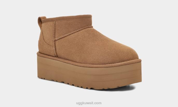 منصة كلاسيكية فائقة الصغر كستناء نحيف UGG 08HB588