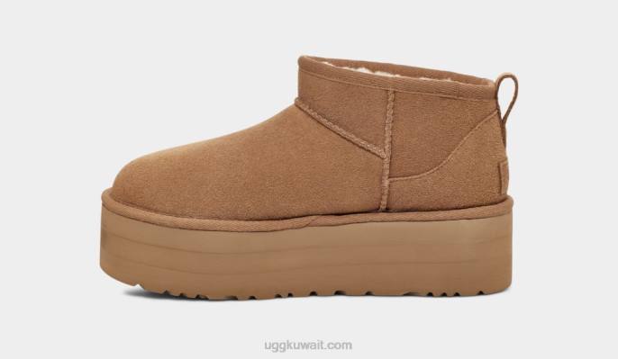 منصة كلاسيكية فائقة الصغر كستناء نحيف UGG 08HB588