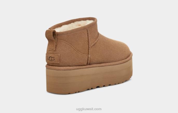 منصة كلاسيكية فائقة الصغر كستناء نحيف UGG 08HB588