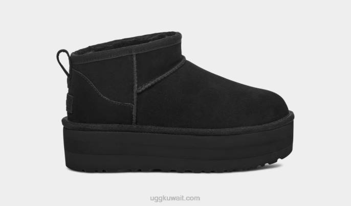 منصة كلاسيكية فائقة الصغر أسود نحيف UGG 08HB589