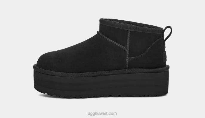 منصة كلاسيكية فائقة الصغر أسود نحيف UGG 08HB589