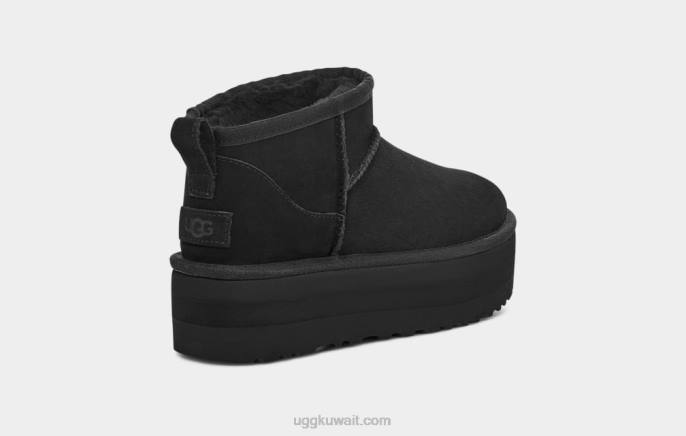 منصة كلاسيكية فائقة الصغر أسود نحيف UGG 08HB589