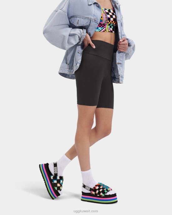 ديسكو يتحقق من الشريحة أسود متعدد نحيف UGG 08HB58