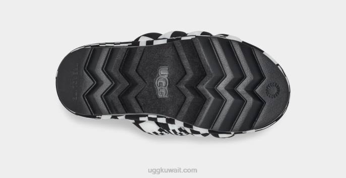 الشيكات ماكسي الشريحة أسود / أبيض نحيف UGG 08HB59