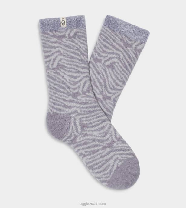 جوزفين جورب مبطن بالصوف حمار وحشي رمادي غائم نحيف UGG 08HB645