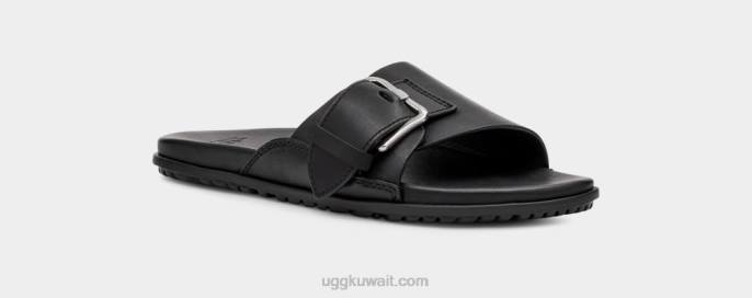 سوليفان مشبك الشريحة جلد أسود نحيف UGG 08HB64