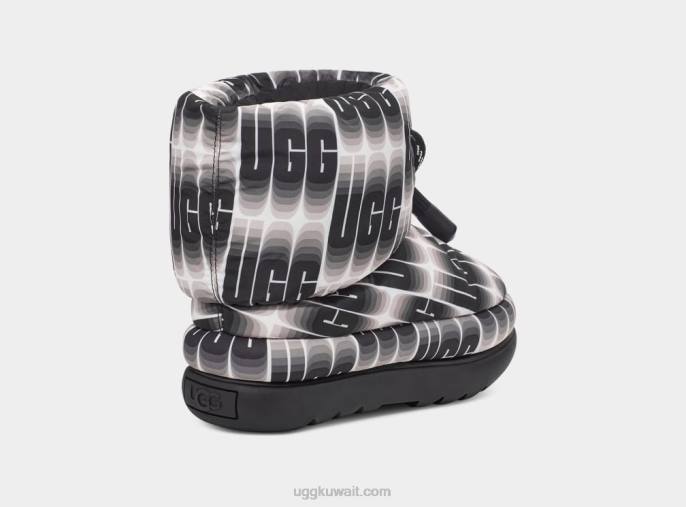 الكلاسيكية قصيرة الطول الموجي أسود / أبيض نحيف UGG 08HB672