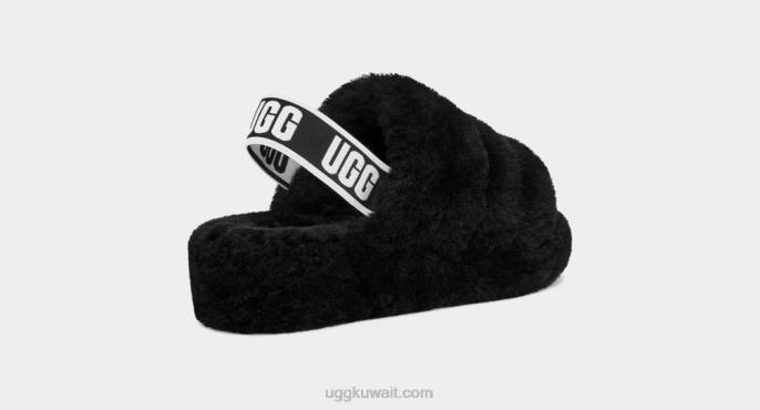 نعم الشريحة زغب أسود نحيف UGG 08HB713