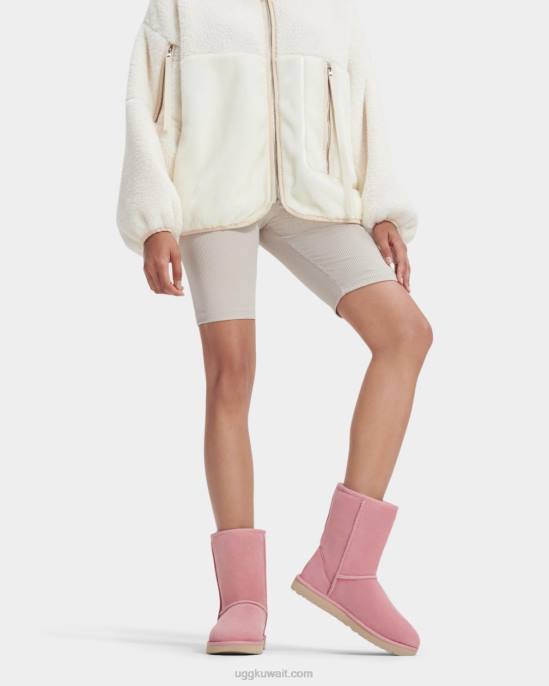 الحذاء الكلاسيكي القصير الثاني الأفق الوردي نحيف UGG 08HB715