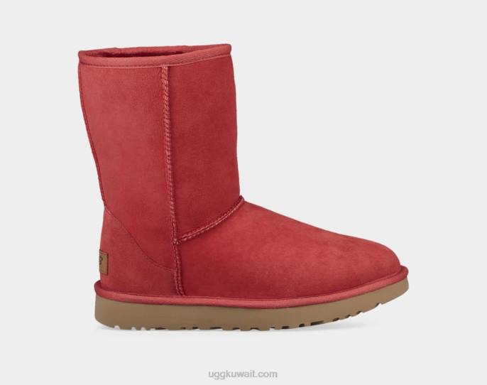 الحذاء الكلاسيكي القصير الثاني الشريط الأحمر نحيف UGG 08HB716