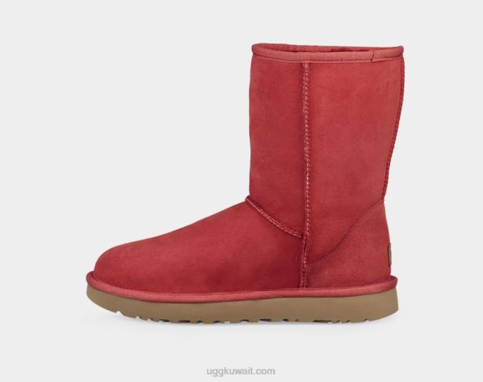 الحذاء الكلاسيكي القصير الثاني الشريط الأحمر نحيف UGG 08HB716
