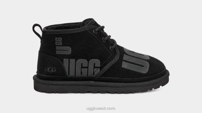 مبعثر الرسم نيوميل أسود نحيف UGG 08HB725
