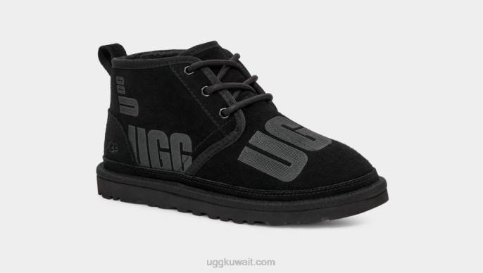 مبعثر الرسم نيوميل أسود نحيف UGG 08HB725
