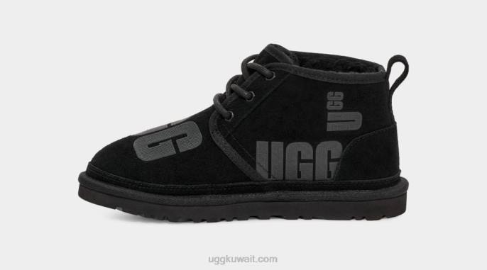 مبعثر الرسم نيوميل أسود نحيف UGG 08HB725