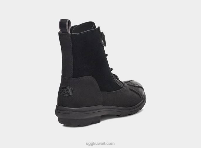 بطة هابسبورغ جلد أسود نحيف UGG 08HB735