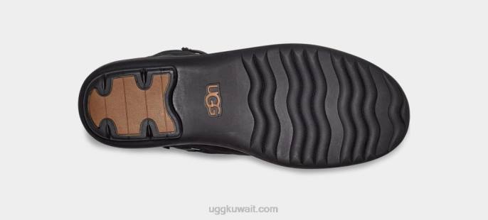 بطة هابسبورغ جلد أسود نحيف UGG 08HB735