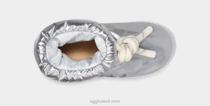 شورت ماكسي كلاسيكي ميتاليك فضي لامع نحيف UGG 08HB736