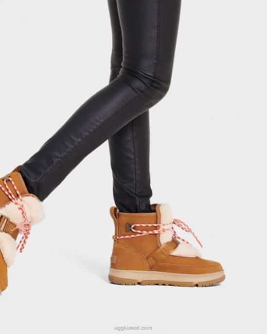 مسافر الطقس الكلاسيكي كستناء نحيف UGG 08HB742