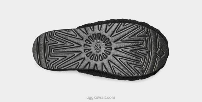 الكلاسيكية الحذاء طويل متماسكة مكتنزة أسود نحيف UGG 08HB759